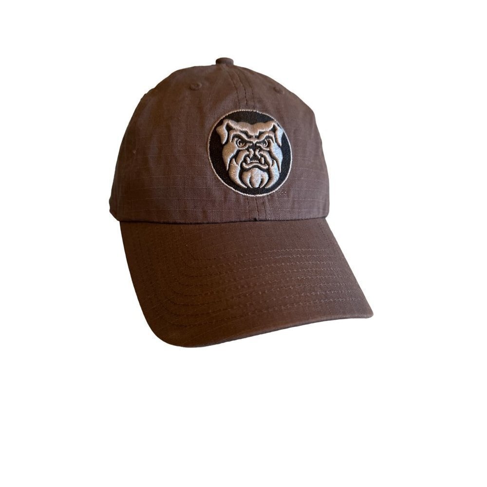 Butler Bulldog Gray Embroidered Patch Baseball Hat Cap Fitted Size Large